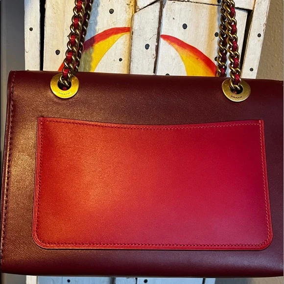 🌹  NEW WITH TAG COACH PARKER COLORBLOCK SHOULDER BAG - Picture 4 of 12